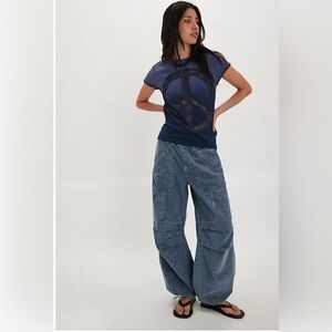 Tricia Fix Love lace Navy Tee